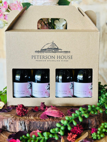 Peterson House Pink Blush Sparkling Piccolo four pack gift