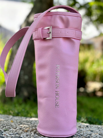 Pink Pleather Cooler Bag