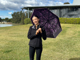 Folding pink umbrella peterson house sparkling wine bubbles hunter valley