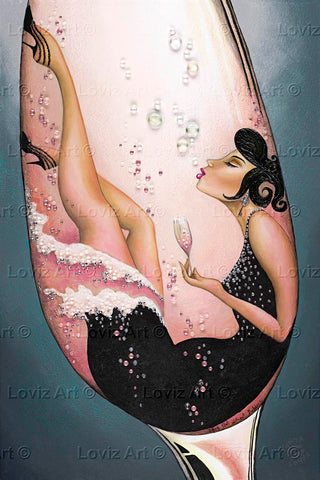 Miss Sparkling Blush Artwork by Tanya Loviz